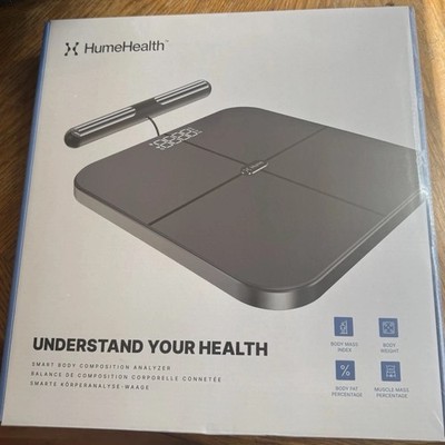 HumeHealth Smart Bluetooth Digital Body Fat Scale Black BMI Weight Muscle  