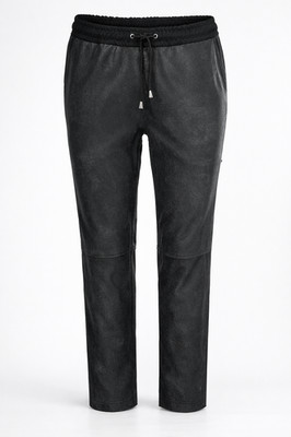 Heine  Damen Lederhose in Jogpant-Form  Gr. 40 NEU in Schwarz Schlupfhose