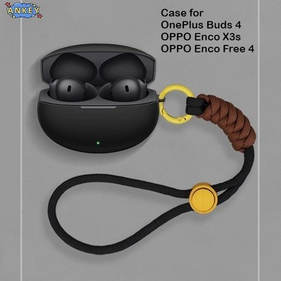 for Oppo Enco Free4 / X3s Protective Case Nylon Lanyard Soft Cover Oneplus Buds4