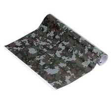 Camo Roll 8x5ft Self Adhesive Digital Camo Vinyl Wraps Numeral Dark Green