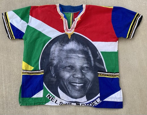 Nelson Mandela Dashiki Style South Africa Tunic Shirt Top
