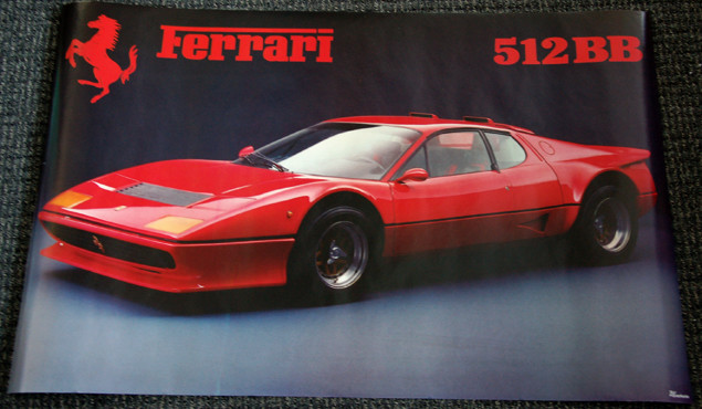 Vintage Classic FERRARI BERLINETTA BOXER 512 BB c1977 Supercar
