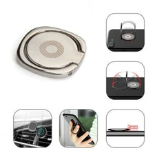 360° Cell Phone Holder Stand Finger Grip Ring Metal Magnetic Mount Universal L