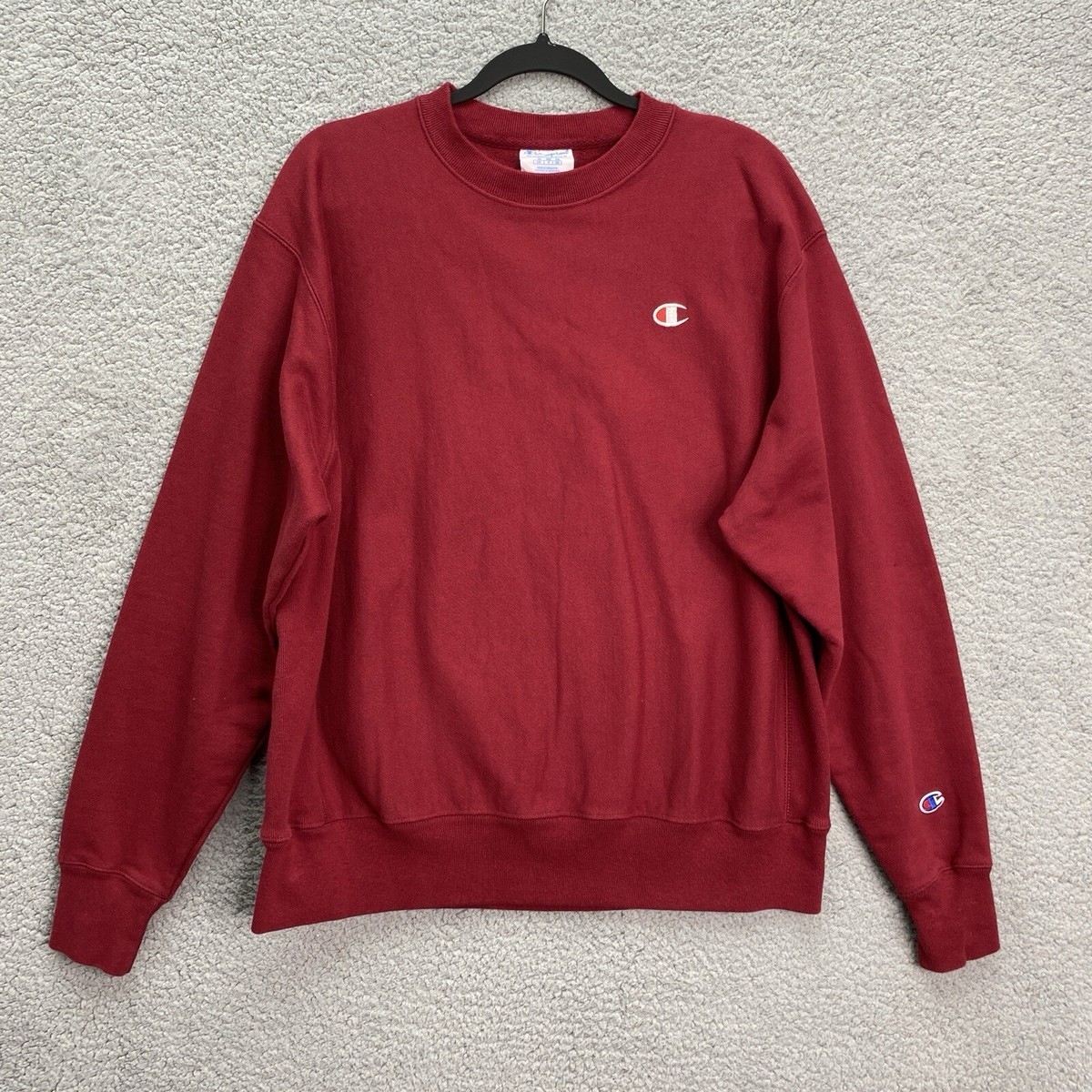 Champion Mens Reverse Weave Sweatshirt Long Sleeve Crew Neck