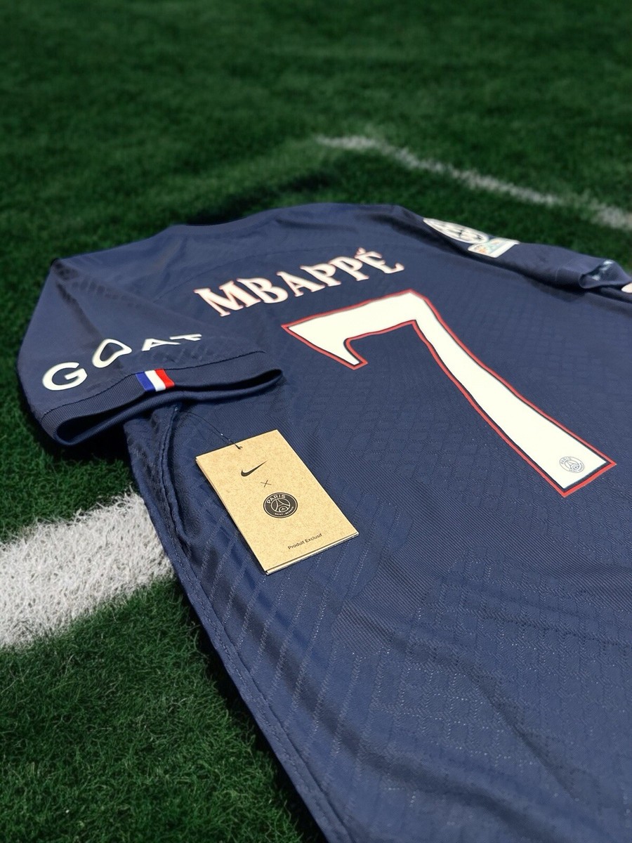 Kylian MBAPPE PSG 22/23 Home Vapor Match Jersey SIZE M Paris Saint