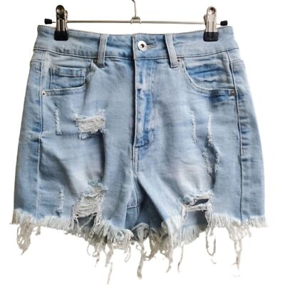 Black Label High-rise Distressed Shorts Size Small summer normcore classic basic