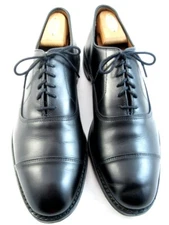 Allen Edmonds  "PARK AVENUE" Cap-Toe Oxfords 11.5 B Black Made in USA (962)