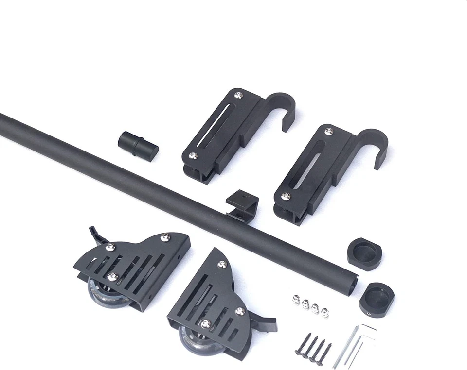 滚动图书馆梯子轨道套件带金属梯子带抓手 — 第 4/4 张图片