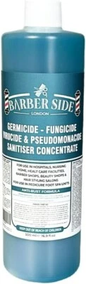 BARBER SIDE LONDON Barber Side Disinfectant Solution for Salon Jars 500ml (Turquoise)