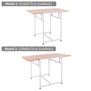 Mesa Plegable para Comedor Salón Mesa de Ordenador Escritorio Mesa ... Mesa Plegable para Comedor Salón Mesa de Ordenador Escritorio Mesa ...