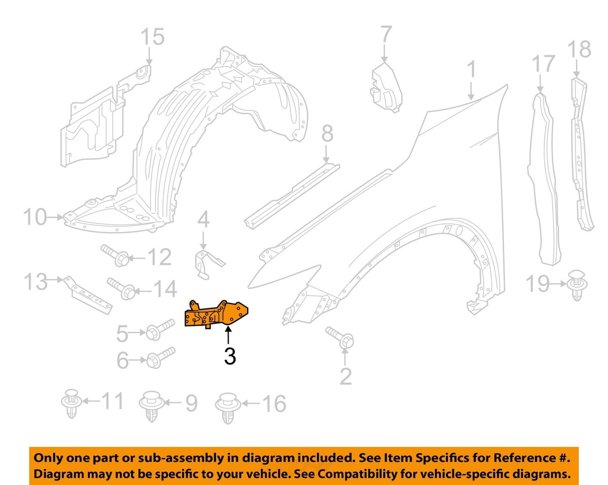 MAZDA OEM 17-19 CX-5 Fender Fender Components-Front Bracket Right