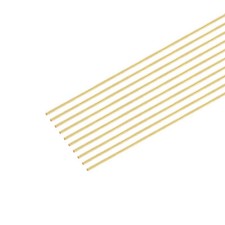0.4mm x 350mm,Brass Round Wire,Assorted Half Hard Wire for Jewelry Making,10Pcs