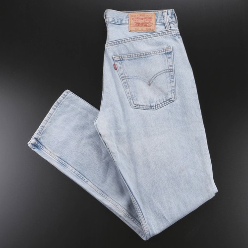 Vintage LEVI'S 582 06 Blue Denim Regular Straight Jeans Mens W32 L34 | eBay