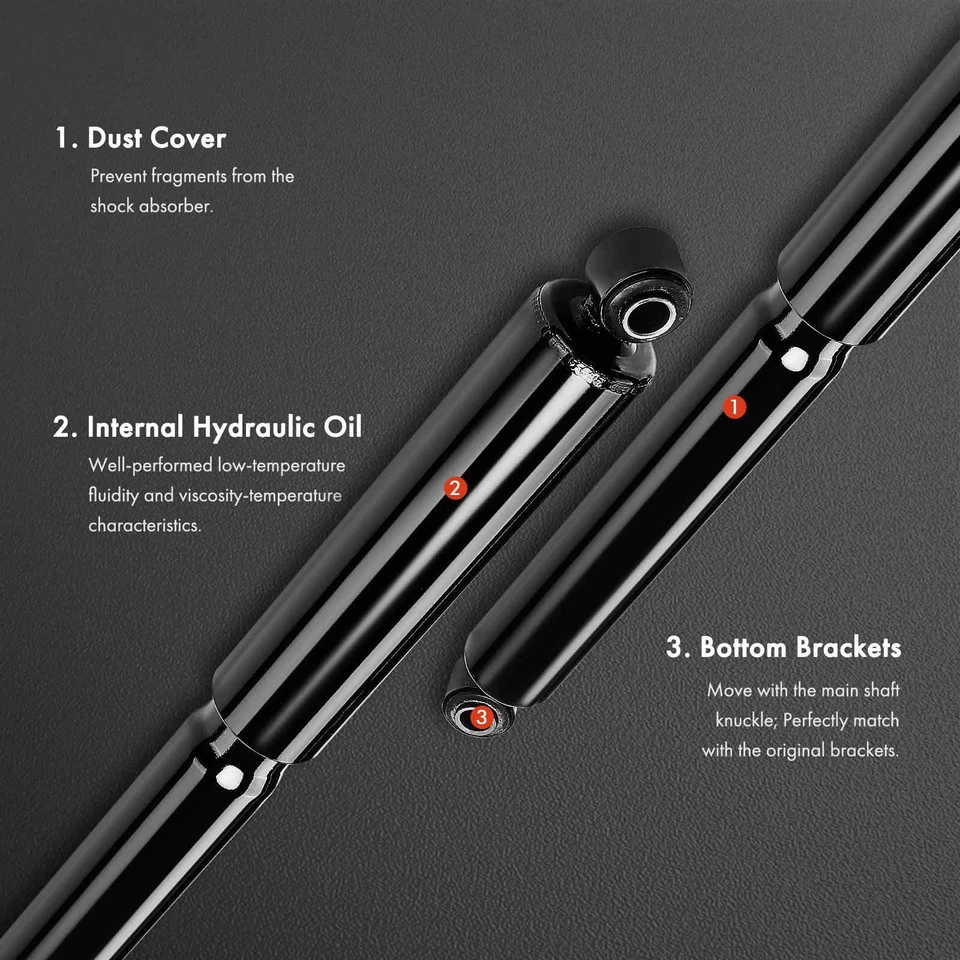 2x Amortiguador delantero para Ford B-700 B-800 Freightliner Sterling Truck Thomas Foto 3 de 4