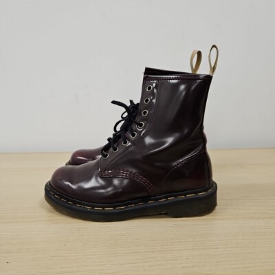 Dr Martens 1460 Vegan Felix Kunstleder Red Cherry Stiefeletten UK 4 EU 37 Damen