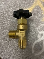 Parker MNPTF x Flare End Connection Brass Drain Valve 1/2 x 5/8" Pipe #10-8