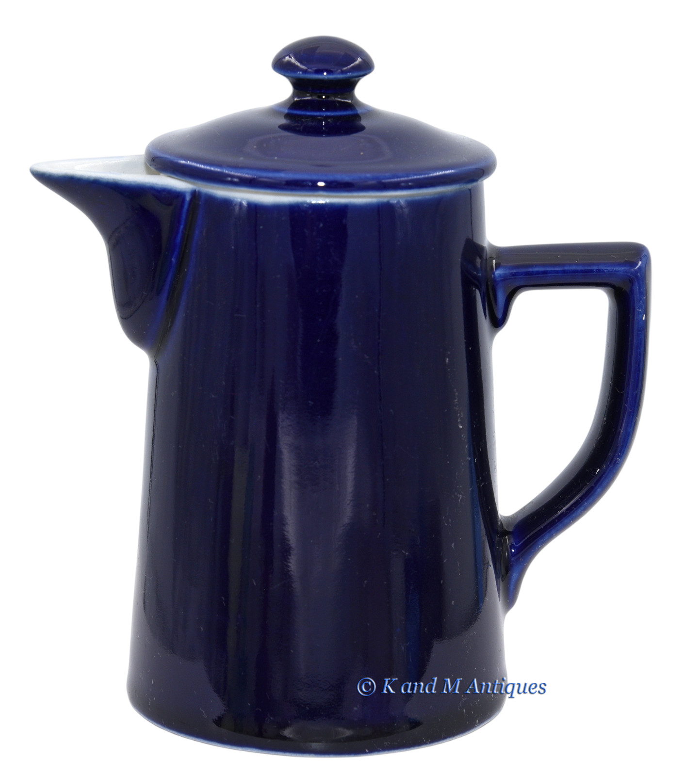 Hall China Cobalt No. 101 - 1 1/2 Cup California Pot - Super Nice