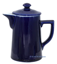 Hall China Cobalt No. 101 - 1 1/2 Cup California Pot - Super Nice