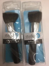 Pack of 2 X Studio 35 Beauty Buffing Brush Brushes For Full,Even Application NEW
