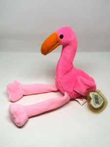 Rare Vintage Ty Beanie Babies 1995 Pinky The Flamingo Ebay