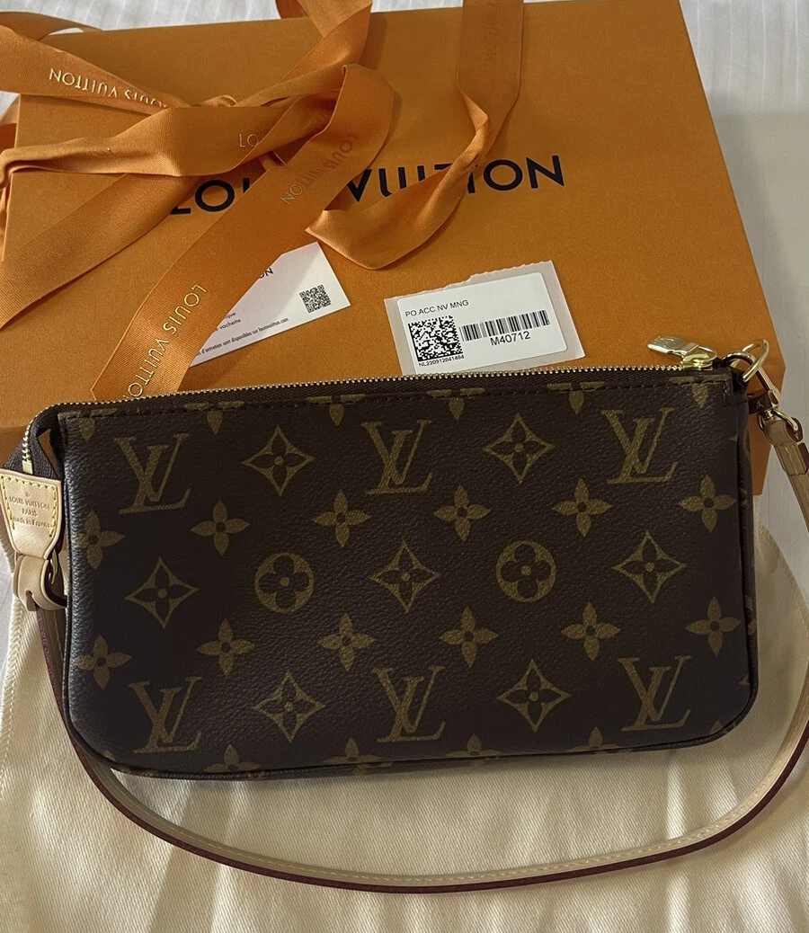 LOUIS VUITTON Monogram Pochette Accessoires Long Strap