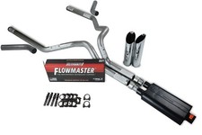 Chevy Gmc 1500 88-95 3 Dual Exhaust Kits Flowmaster 50 Series Slash Tip Corner