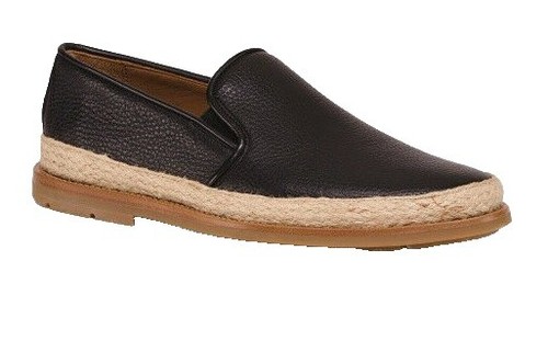 Men\'s Gucci Black Monogram Espadrille Slip-On Gucci Espadrille Shoes Mens Size 8 Black Leather GG Monogram  main image 2