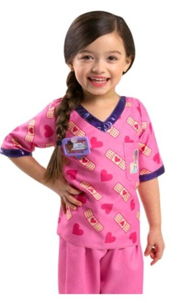 disney doc mcstuffins doctors coat costume set with shirt and bonus accessories