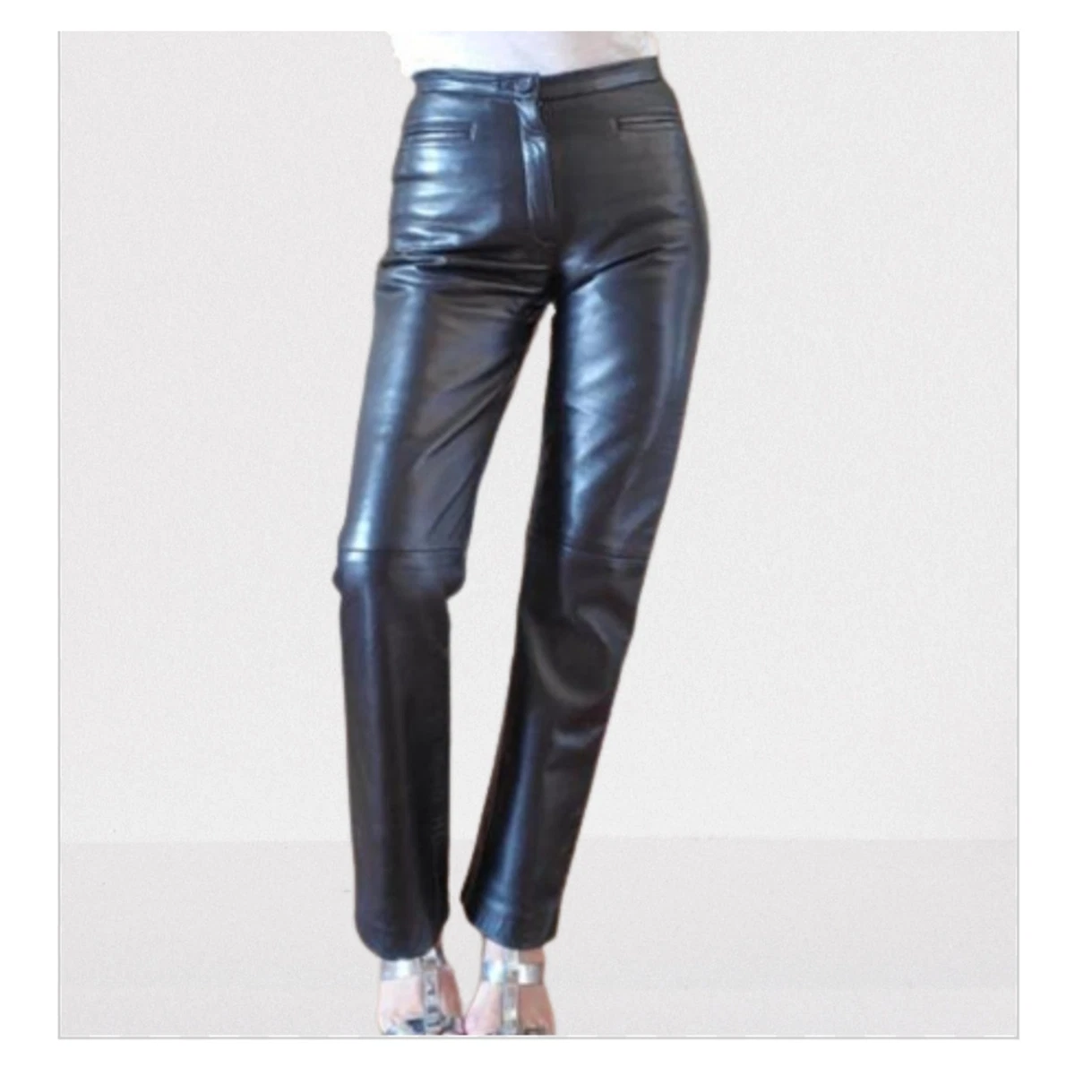 Women's lambskin leather clearance pants
