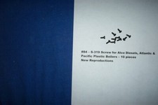 American Flyer Parts - S-319 Screw for Alco-Atlantic-Pacific 10 pcs 78