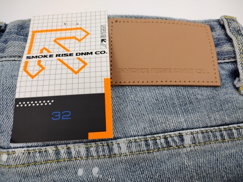 Smoke Rise Mens Jean Shorts Blue Denim New Size 32 Distressed Rip & Repair NWT - Picture 9 of 22