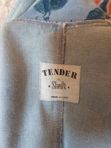 Trench in denim Vintage stampa floreale taglia L-XL Donna - Foto 12 di 24