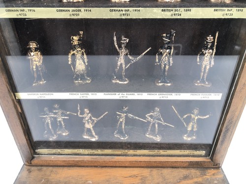 Estatuillas de soldado de juguete tono dorado estaño plomo 50/50 todo metal miniaturas de 2,5" - Imagen 18 de 19