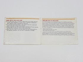 Racket Attack Authentic Original NES Nintendo Manual Only *