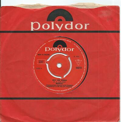 Marbles:Only one woman/By the light of a burning candle:UK Polydor:1968