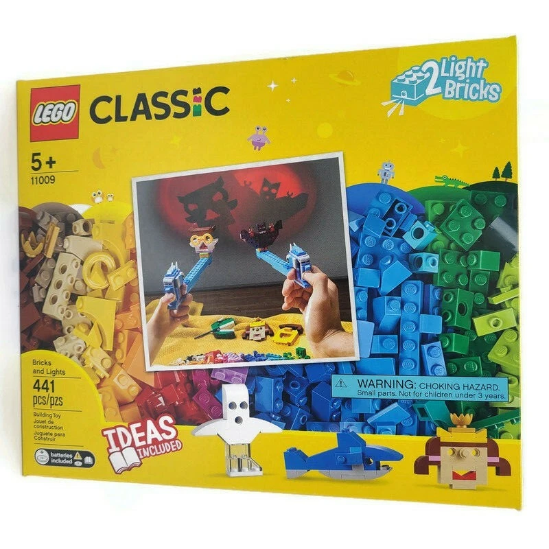 LEGO Classic Bricks and Lights 11009 441 pcs New Sealed Free Shipping
