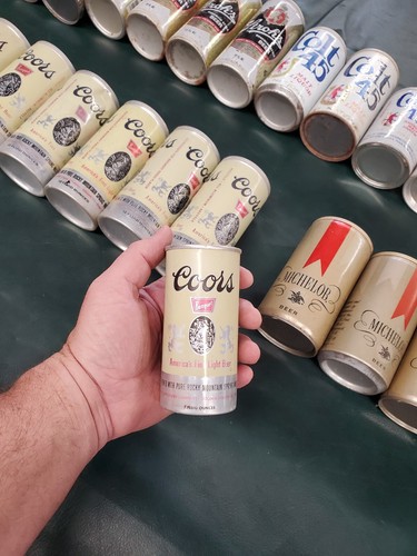 VTG Coors, Stroh's, Michelob, & Colt 45 Empty Beer Cans various sizes Lot of 25 - Picture 8 of 18