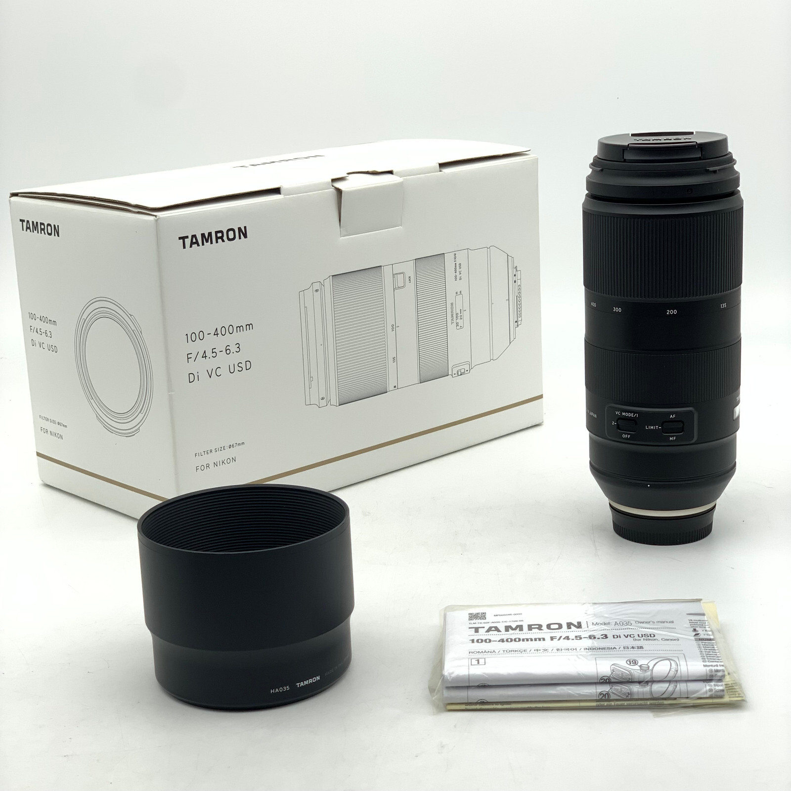 TAMRON 100-400mm F/4.5-6.3 Di VC USD A035N (for Nikon AF)[USED][Lens]