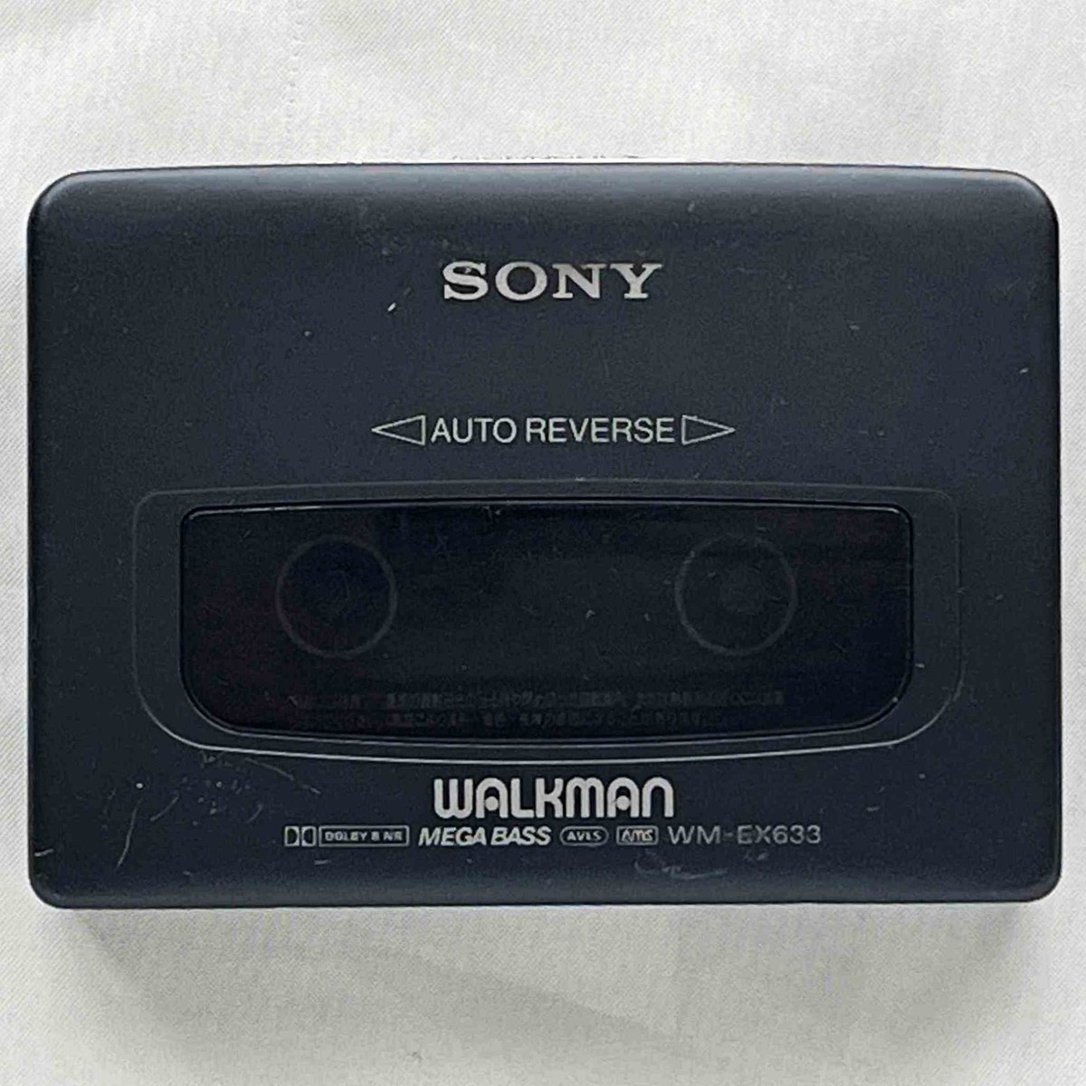 SONY WM-EX633 1996 Black Walkman Vintage Cassette Player Made in
