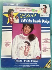 Elvis Presley Full Color Iron On Transfer Rare Aloha Fashion Show Originals