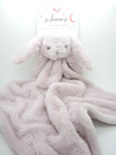 So Dreamy Bunny Baby Security Blanket Dusty Pink Plush