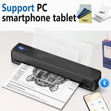 8.5"x11" A4 Thermal Printer - ink-less Printer Bluetooth Portable for Travel