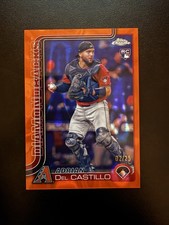 2025 Topps Chrome Adrian Del Castillo Rookie Orange Lava /25 Diamondbacks #240