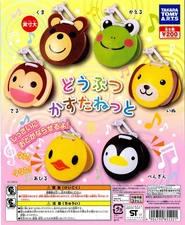 Animal Castanet Full Set of 6 Capsule Gashapon Toys