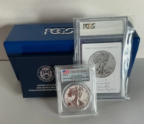 Photo of a 2019-S American Silver Eagle from an eBay listing that sold on Jul 21, 2026