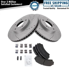 Front Semi Metallic Brake Pad & Performance Rotor Kit for Mitsubishi