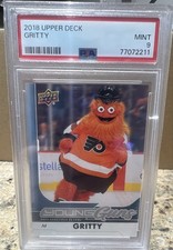 2018-19 Upper Deck - GRITTY Young Guns!! Philadelphia Flyers (RC) PSA 9! MASCOT