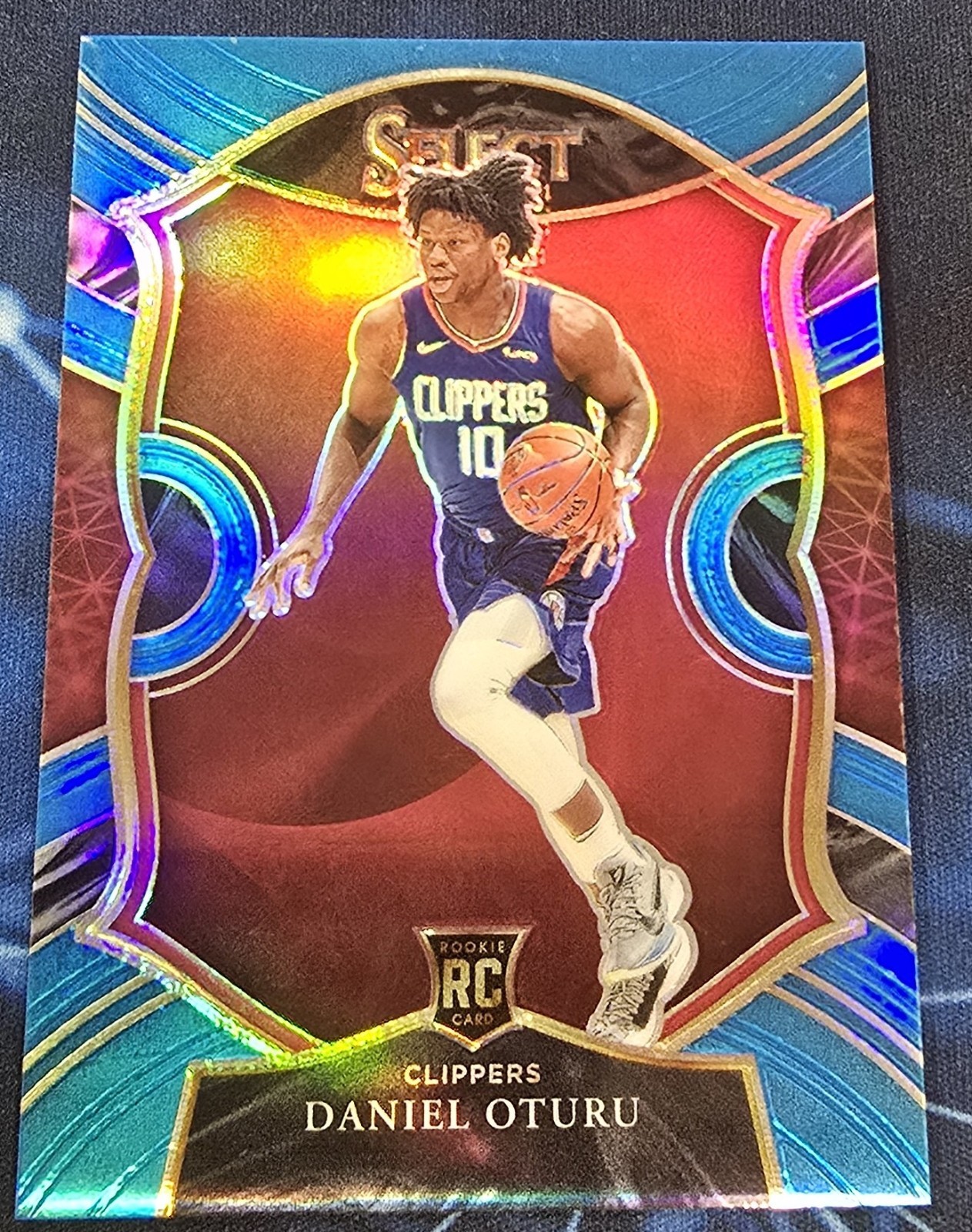 Daniel Oturu 2020-21 Panini Select - Concourse #93 Light Blue Prizm /299 (RC)