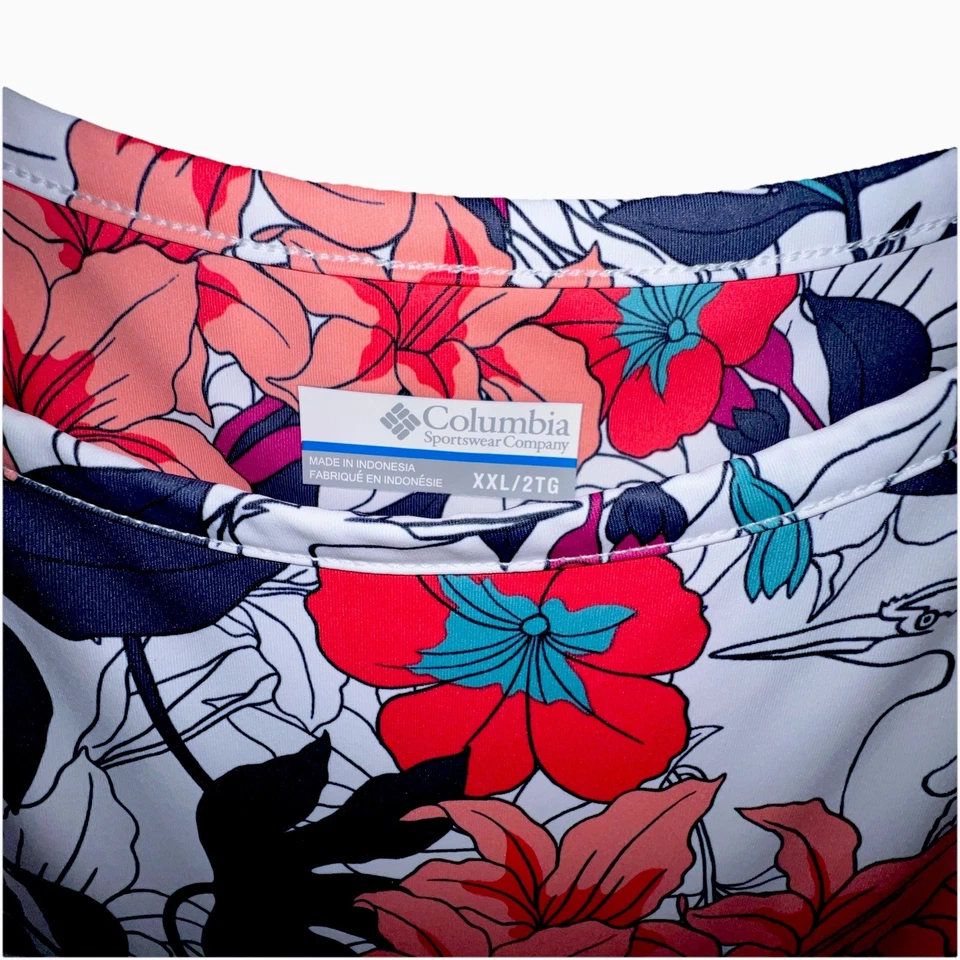 VESTIDO DE SOL Columbia Omni Freeze Advanced Cooling azul, rosa, elástico, sin mangas XXL Foto 2 de 4