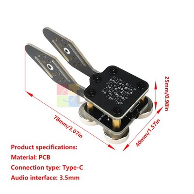 CW Keyer Type-C Automatic Trainer Magnet Bases Dual-paddle Auto